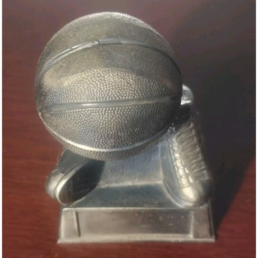 Basketball Silver Resin Trophy Bust Sports Gift Basketball Player Team Player